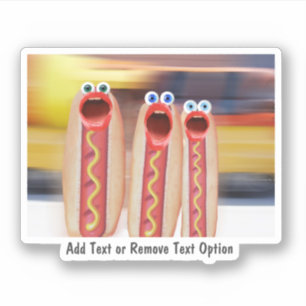 Hot Dogs Weenie People Sticker