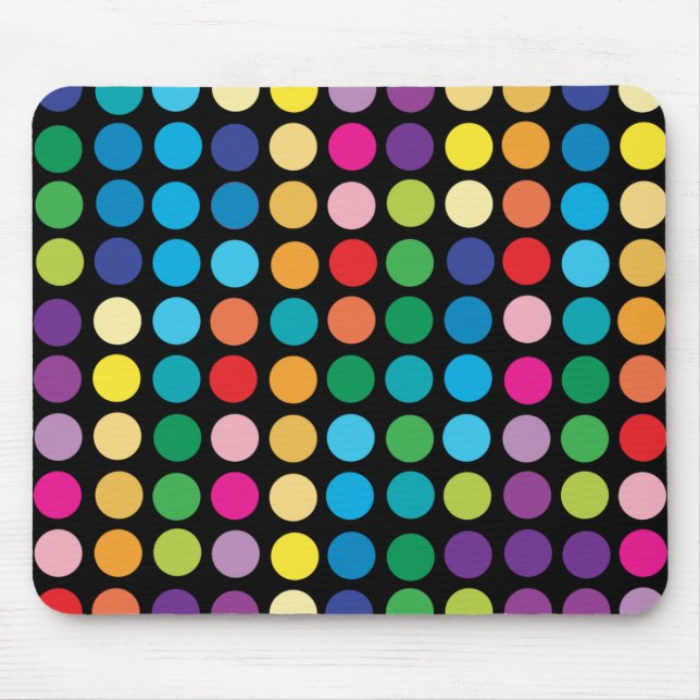 Hot Dots Mousepad- Retro Mouse Pad (Front)
