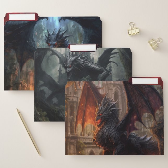 Hot Dragon File Folders (Set)