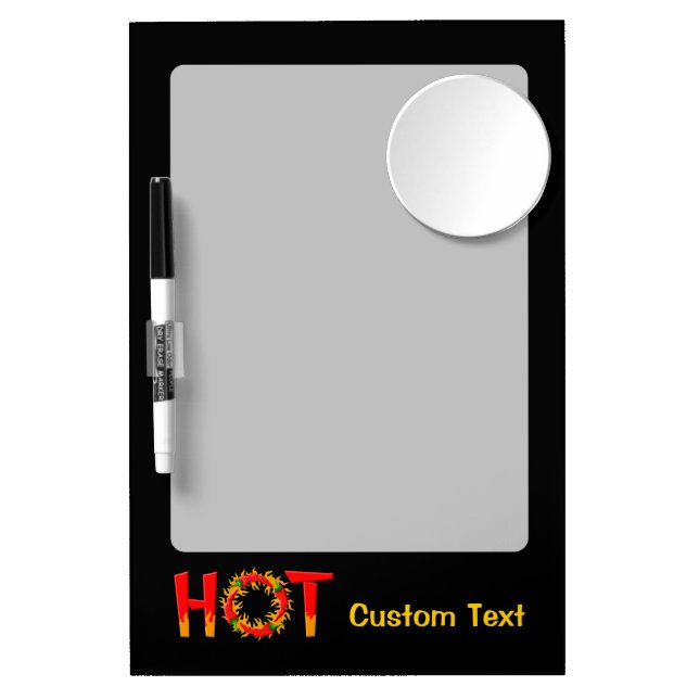 HOT DRY ERASE BOARD WITH MIRROR (Front)