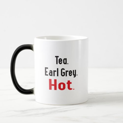 Hot Earl Grey Tea Color Changing Mug