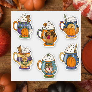 Hot Fall Beverage Sticker