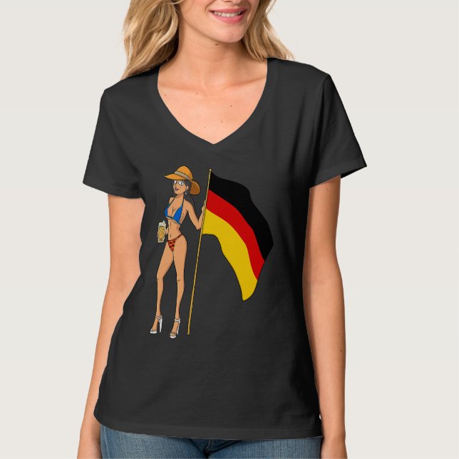 Hot Fan Girl Germany T-Shirt (Front)