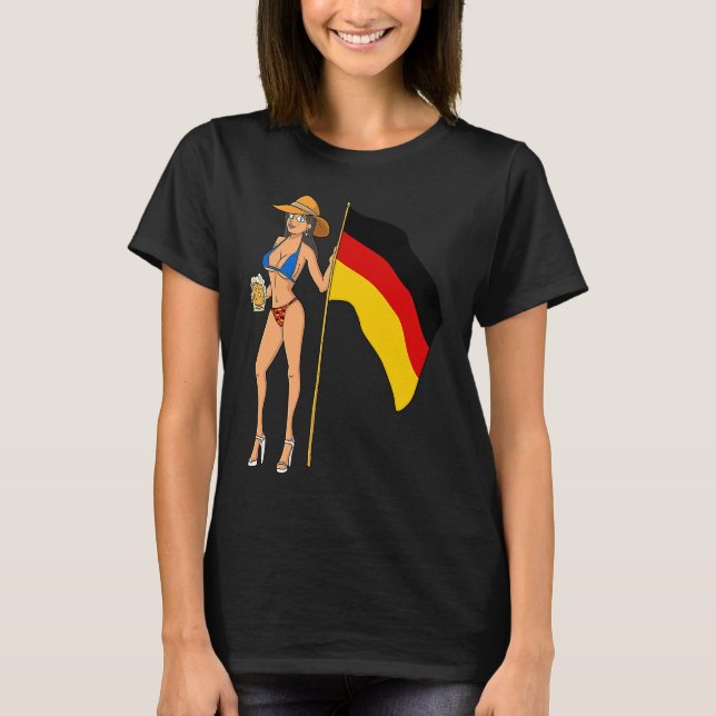 Hot Fan Girl Germany T-Shirt (Front)