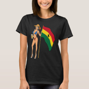 Hot Fan Girl Ghana T-Shirt