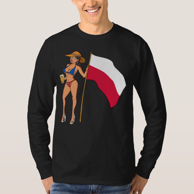 Hot Fan Girl Poland T-Shirt (Front)