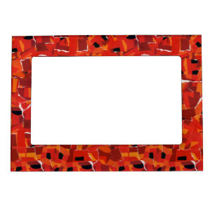 Hot Faux Mosaic Collage Magnetic Frame