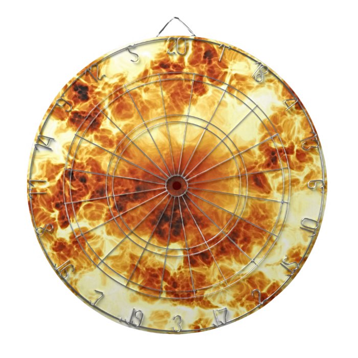 Hot Fiery Exploding Flames Dart Board