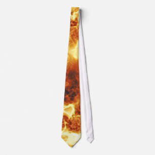 Hot Fiery Exploding Flames Neck Tie