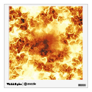 Hot Fiery Exploding Flames Wall Decal