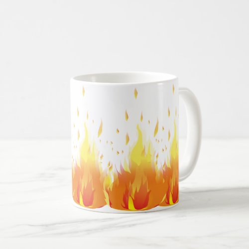 Hot Fire Flame Burn Passion Love Coffee Mug