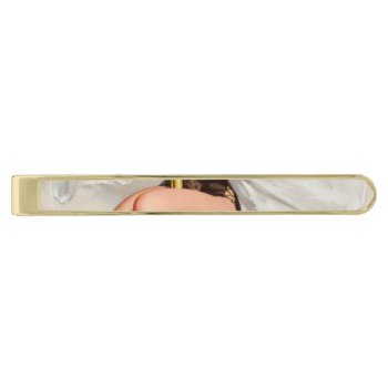 Hot Firefighter Pinup Girl Gold Finish Tie Bar by PinUpGallery at Zazzle
