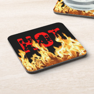 Hot Flames Beverage Coaster