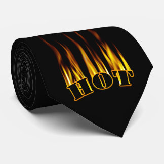 Hot - Flames Design Neck Tie