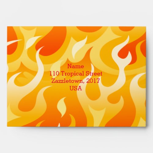 Hot flames envelope