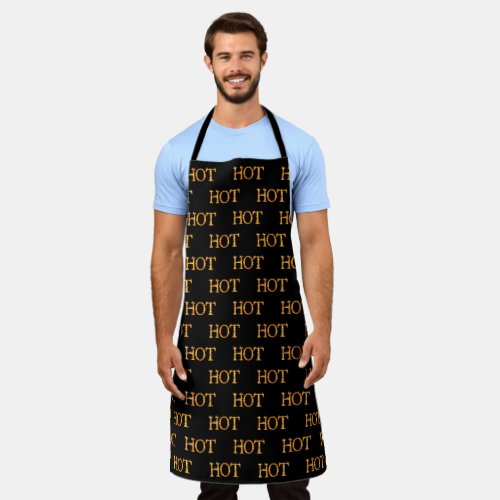 Hot Flames Fire Burning Apron