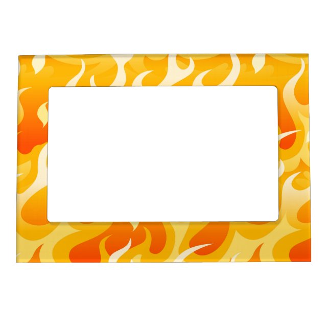 Hot flames magnetic picture frame (Front)