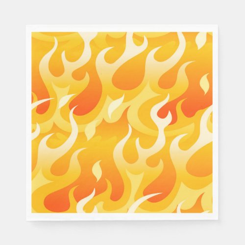 Hot flames napkins