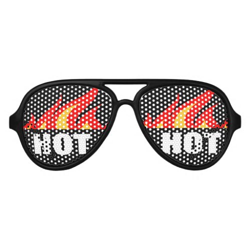 Hot flames party shades  Funny costume accessory