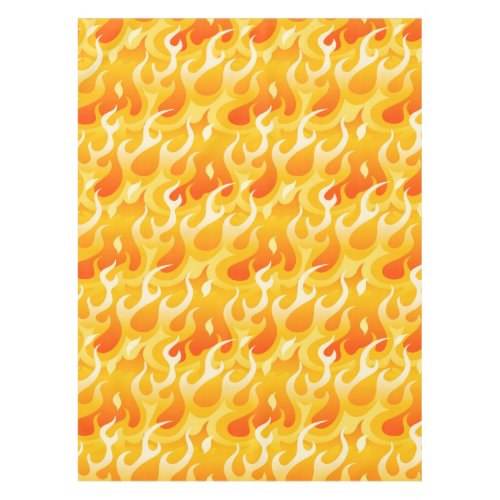 Hot flames tablecloth