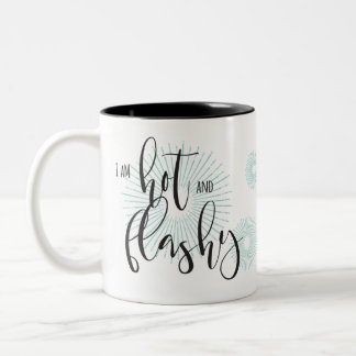Hot Flash for Coffee Lovers Two-Tone Coffee Mug