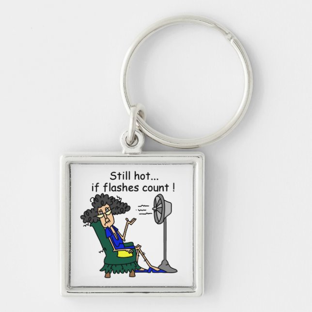 Hot Flash Humor Keychain (Front)