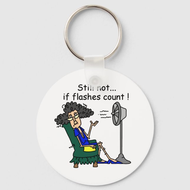 Hot Flash Humor Keychain (Front)