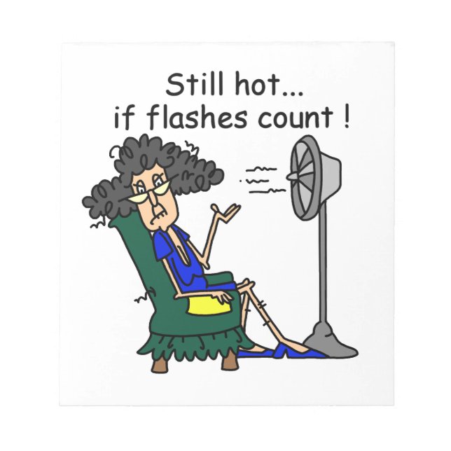 Hot Flash Humor Notepad (Front)