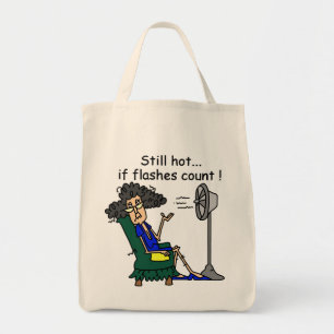 Hot Flash Humor Tote Bag