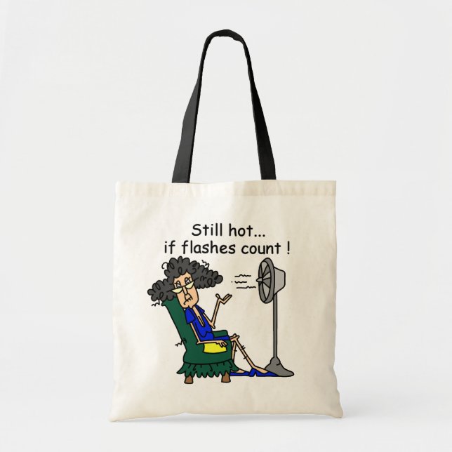 Hot Flash Humor Tote Bag (Front)