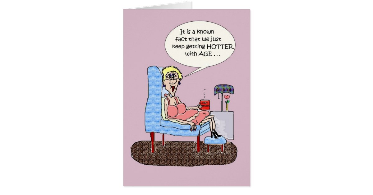 HOT FLASHES FUNNY BIRTHDAY CARD | Zazzle.com