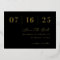Hot Foil Save The Date Announcement Wedding Card
