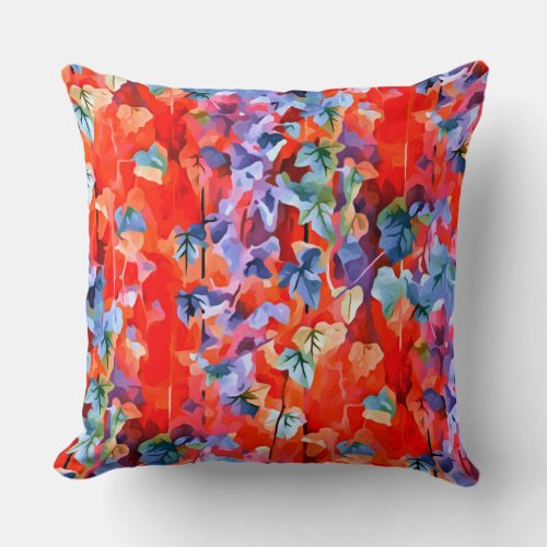 Hot Foliar Autumn Throw Pillow