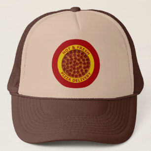 Hot & Fresh Pizza Delivery Trucker Hat