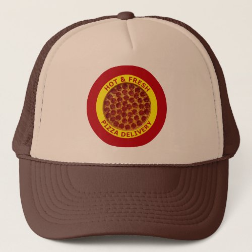 Hot  Fresh Pizza Delivery Trucker Hat
