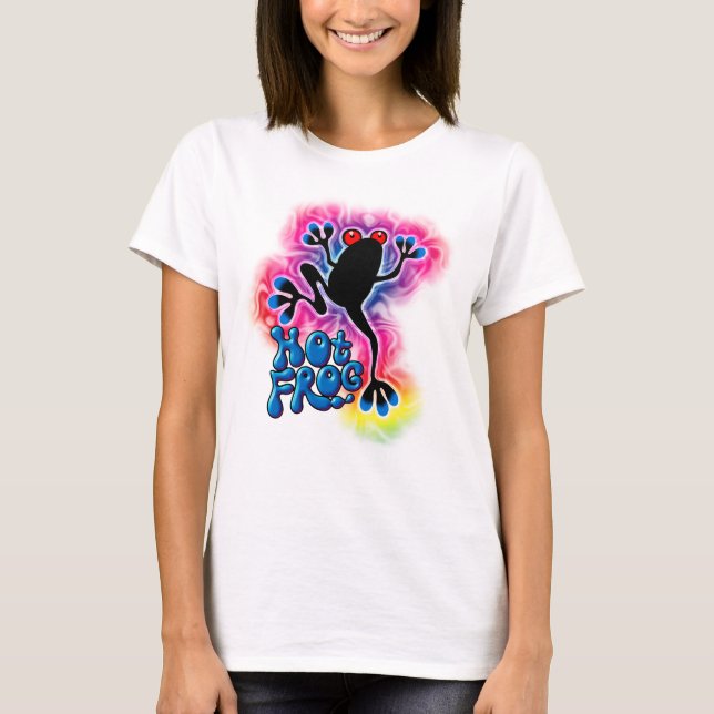 Hot Frog Surf psychedelic vest shirt (Front)