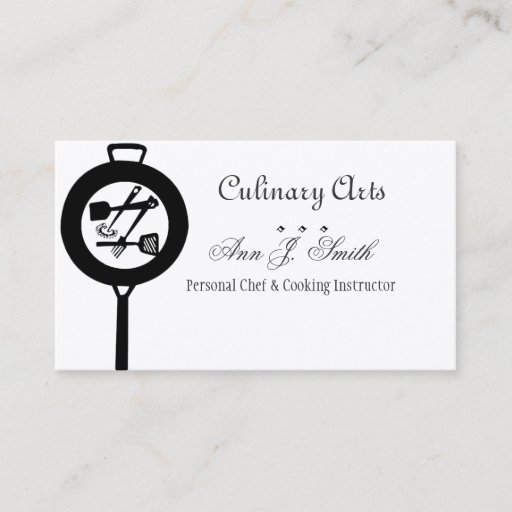 Customizable Restaurant Chef Culinary Business Card