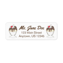 Fudge Shipping Address Return Labels Zazzle