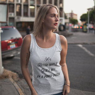 Hot Funny Pepper Patch Saying Tank Top