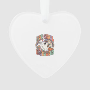 Hot Ghoul Halloween Ghost Witch Hat Skateboard Ornament