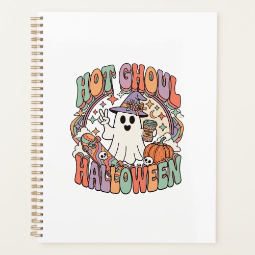 Hot Ghoul Halloween Ghost Witch Hat Skateboard Planner