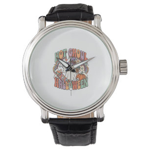 Hot Ghoul Halloween Ghost Witch Hat Skateboard Watch