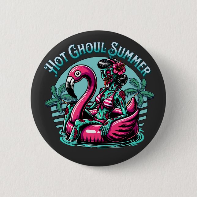 Hot ghoul summer button (Front)