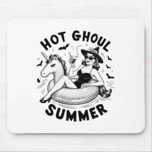 Hot Ghoul Summer Funny Halloween Outfit Costumes Mouse Pad