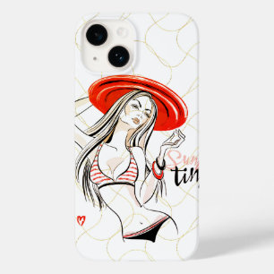 Hot Girl Summer Time Case-Mate iPhone 14 Case