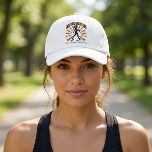 Hot Girl Walk Club Trendy Fitness Retro Sunburst  Hat