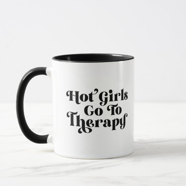 Hot Girls Go To Therapy Mug (Left)