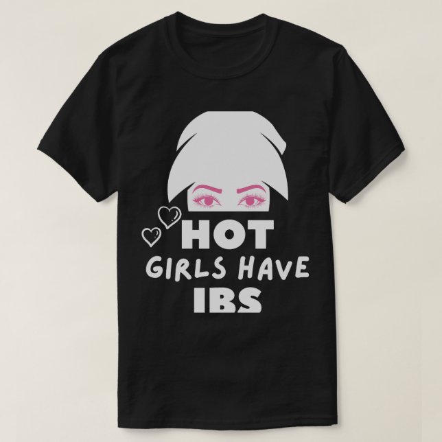 Hot Girls Have Ibs Fitted Scoop  T-Shirt (Design Front)