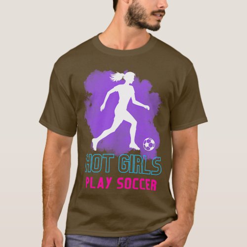 Hot Girls Play purple blue and pink T_Shirt
