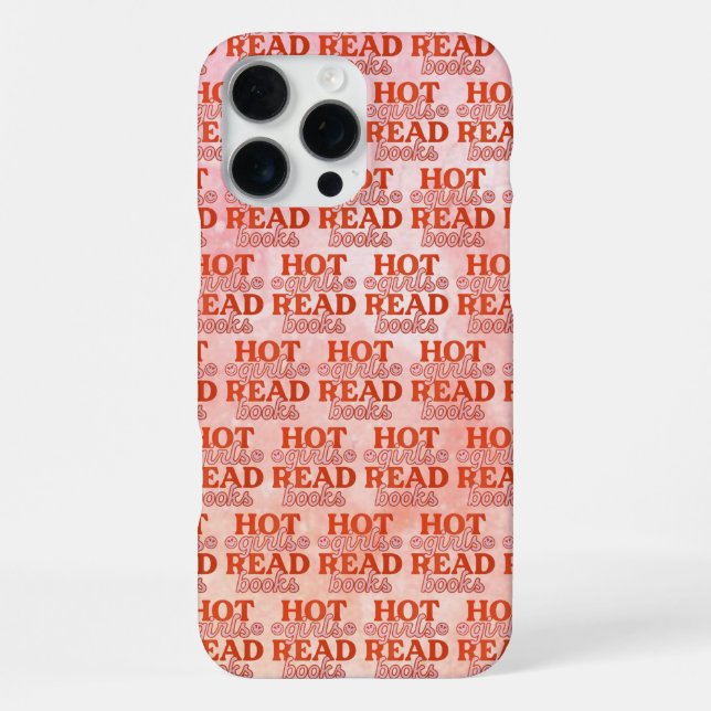Hot Girls Read Books iPhone Case (Back)